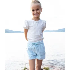 Hot Hermine velour shorts til barn, Ice Blue Shortser Jente 8-16 År | Shortser Baby Gutt