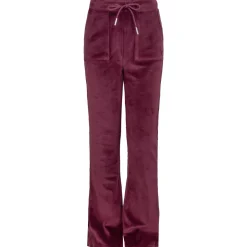 Hot Hermine velourbukse til barn, Maroon Red Bukser Jente 8-16 År | Bukser Baby Gutt