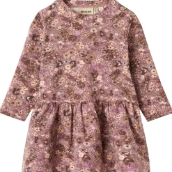 Clearance Bessie kjole til baby, lavender flowers Penklær Baby Jente | Penklær Baby Gutt