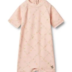 Outlet Cas UV-drakt til baby, checked flowers Badetøy Baby Jente