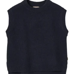 Fashion Cuba strikket vest til barn, navy Juleantrekk Til Gutt | Penklær Gutt