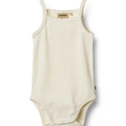New Ellen ermeløs body, ivory Kortermet Baby Jente | Bodyer Baby Jente