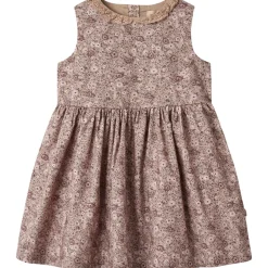 Hot Elma ermeløs kjole til barn, rose shadow flowers Kjoler Jente | Kjoler Baby Jente