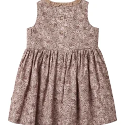 Hot Elma ermeløs kjole til barn, rose shadow flowers Kjoler Jente | Kjoler Baby Jente