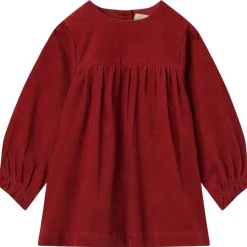 Clearance Elvira kjole til baby, cherry red Juleantrekk Til Baby Jente | Kjoler Baby Jente