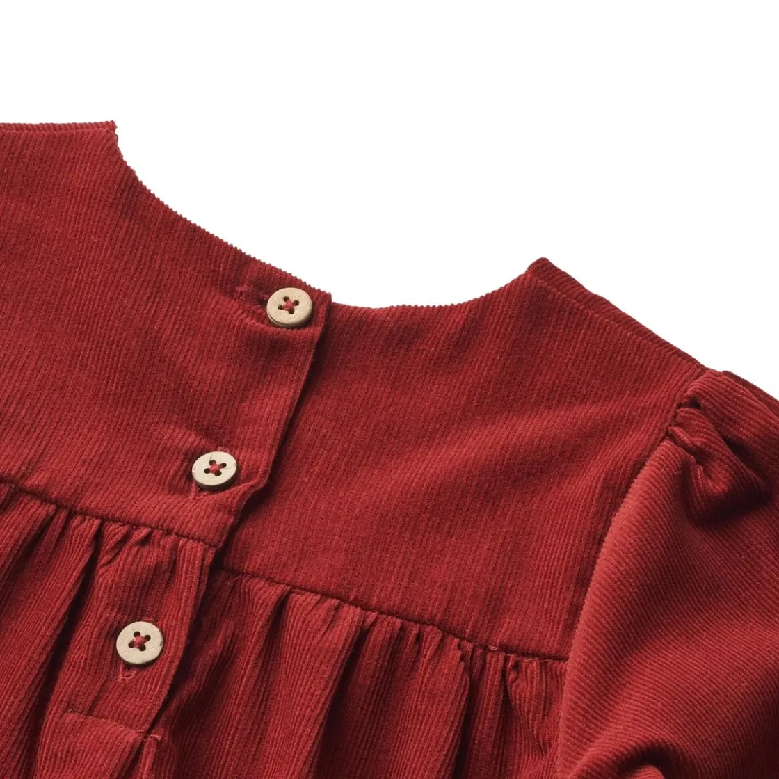 Clearance Elvira kjole til baby, cherry red Juleantrekk Til Baby Jente | Kjoler Baby Jente