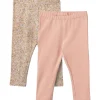 Sale Jules 2-pack jersey leggings til baby, flower meadow Bukser & Tights Baby Jente | Bukser Baby Gutt