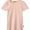 Hot Katie rib lace t-skjorte til barn, powder T-skjorter & Singleter Jente | T-skjorter Gutt