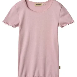 Discount Katie rib lace t-skjorte til barn, lavender mist T-skjorter & Singleter Jente | T-skjorter Gutt