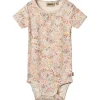 New Linette kortermet body, flowers Kortermet Baby Jente | Bodyer Baby Jente