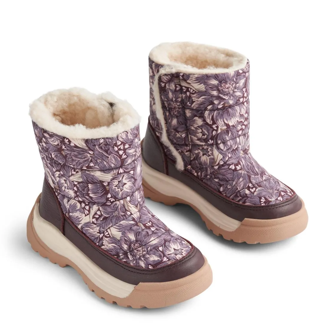Clearance Wheat Liza Tex vintersko til barn, Purple dawn Vintersko
