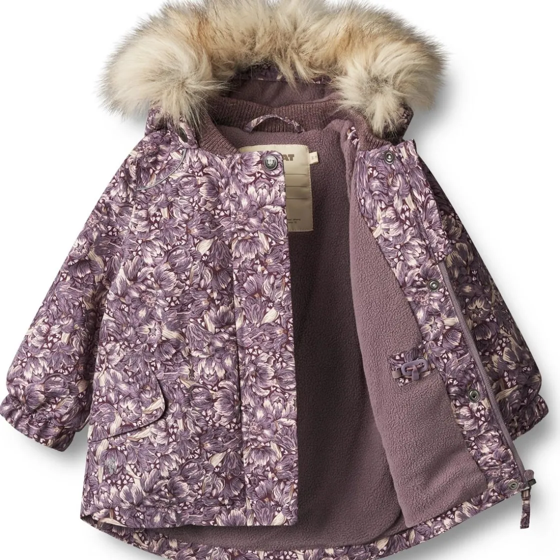 Sale Wheat Mathilde vinterjakke til baby, Purple tulips Jakker Barn | Jakker Baby