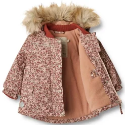Discount Wheat Mathilde vinterjakke til baby, rose dust flowers Jakker Barn | Jakker Baby