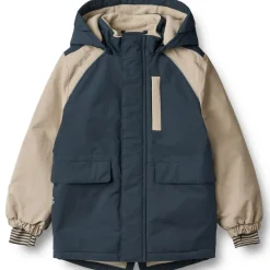 Best Wheat Mekkel vinterjakke til barn, Dark blue Jakker Barn