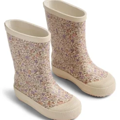 Fashion Wheat Muddy gummistøvler til barn, lilac flower meadow Gummistøvler/termostøvler