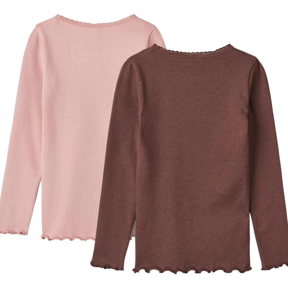 Online 2-pack Reese rib lace gensere til barn, rose frost Gensere & Overdeler Jente | Gensere & Overdeler Gutt