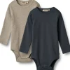 Outlet 2-pack Spencer rib body, navy Bodyer Baby Jente | Bodyer Baby Gutt