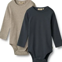 Outlet 2-pack Spencer rib body, navy Bodyer Baby Jente | Bodyer Baby Gutt