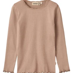 New Reese rib lace genser til barn, nugat rose Gensere & Overdeler Jente | Gensere & Overdeler Gutt