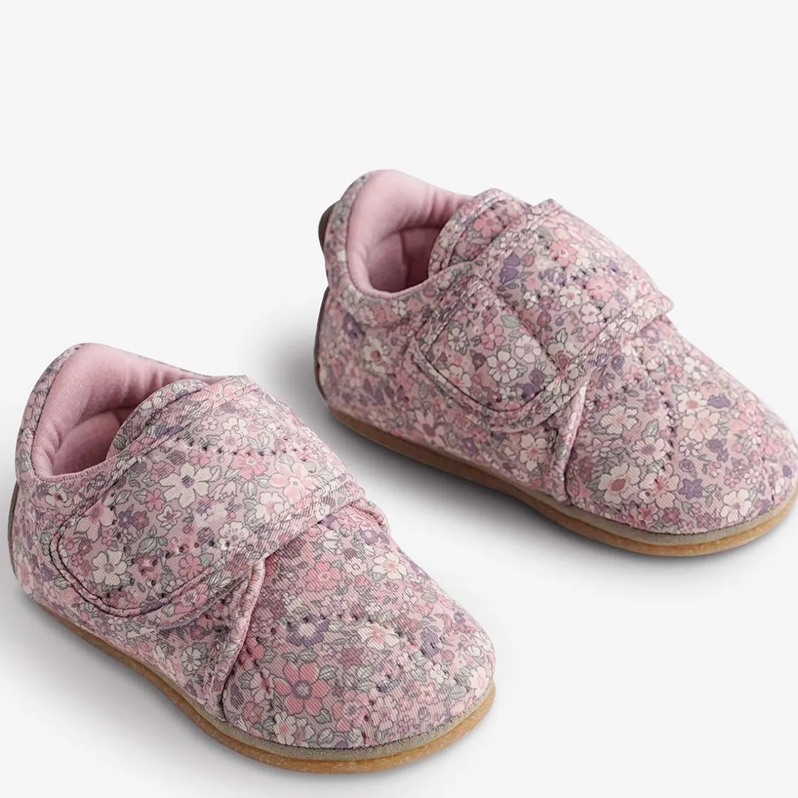 Best Wheat Sasha tøfler til baby, powder flower meadow Tøfler