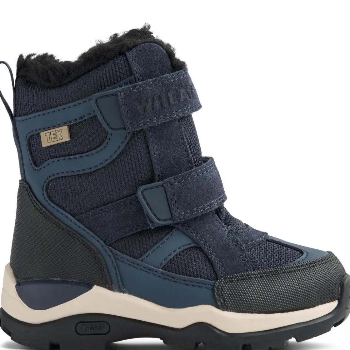 Fashion Wheat Trailor Tex vintersko til barn, navy Vintersko