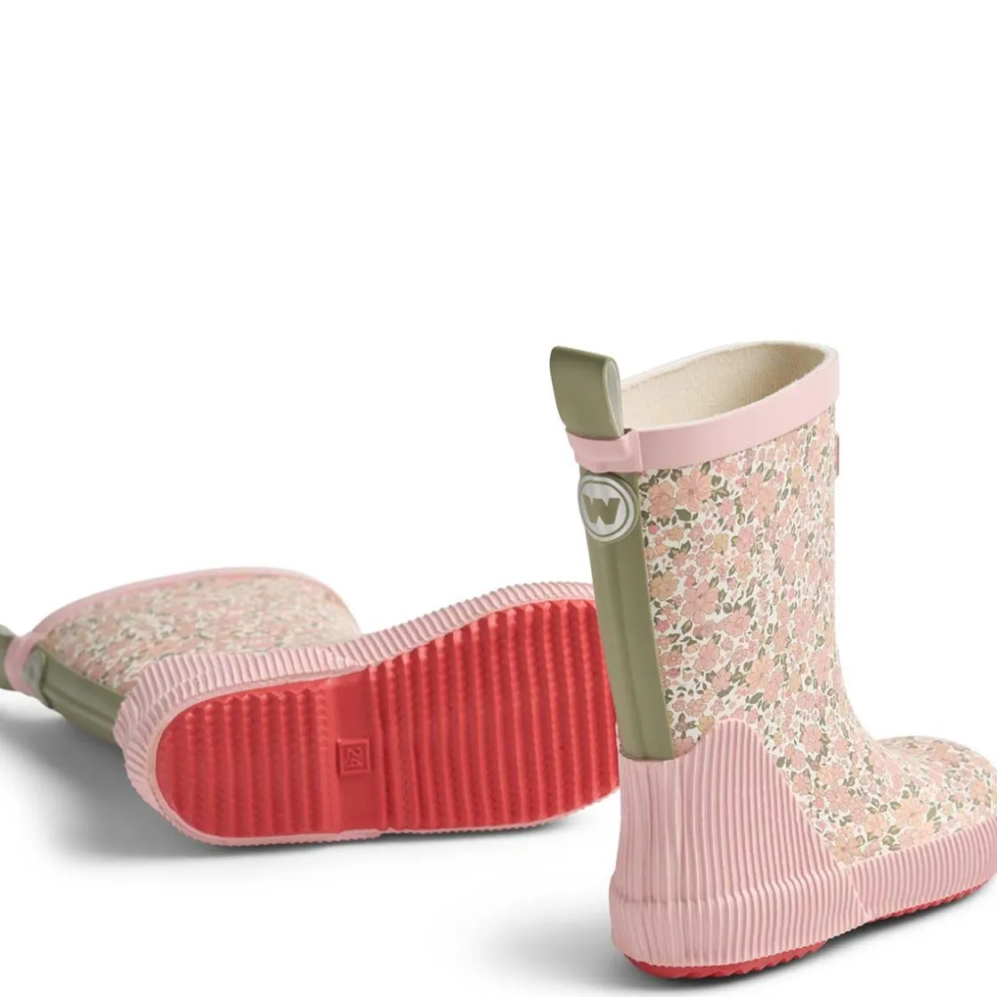 New Wheat Welly gummistøvler til barn, ivory flower meadow Gummistøvler/termostøvler