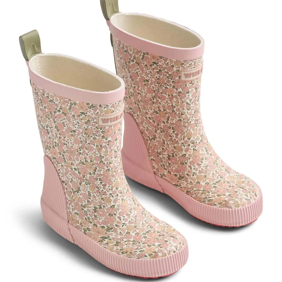 New Wheat Welly gummistøvler til barn, ivory flower meadow Gummistøvler/termostøvler