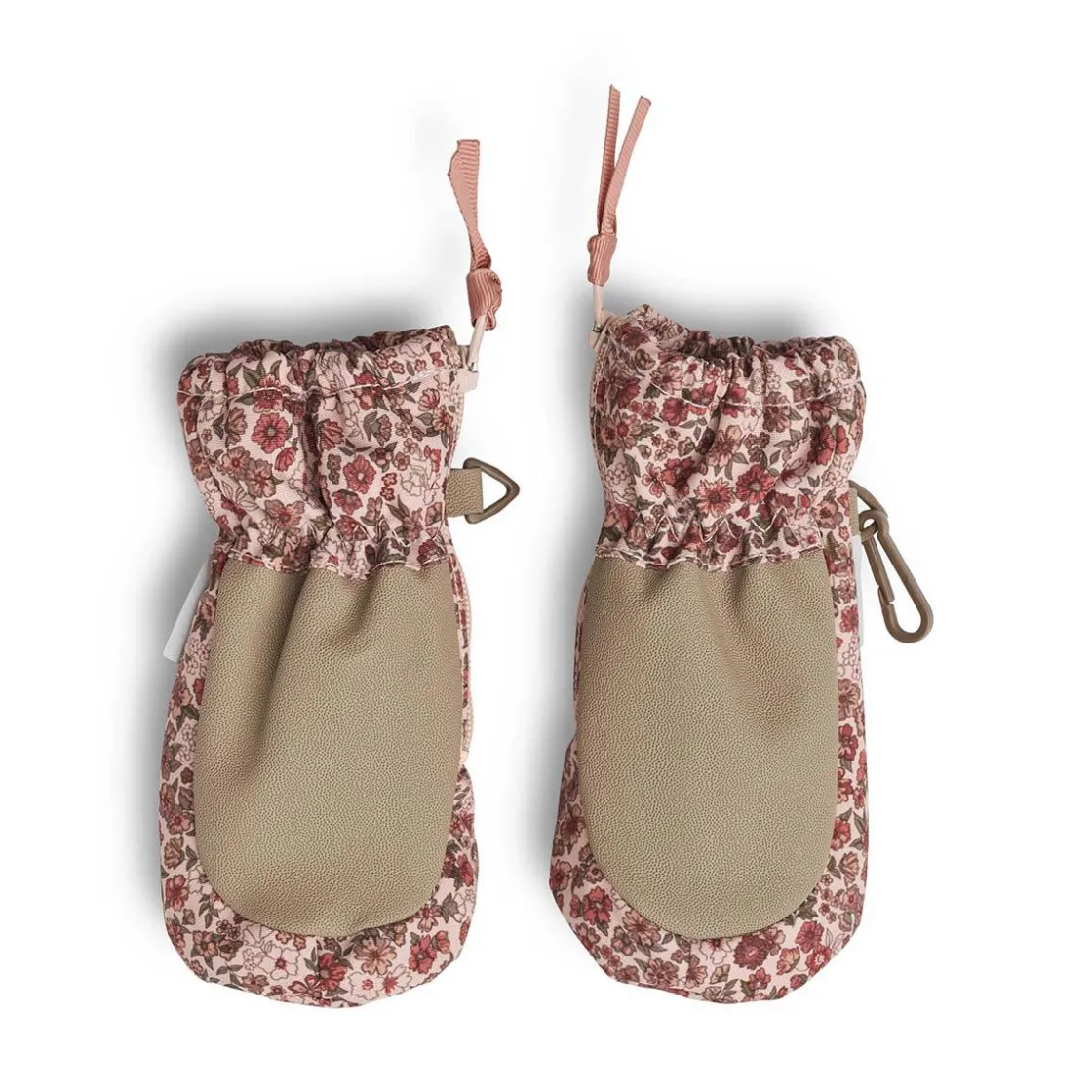 Hot Wheat zip vintervotter til baby, rose dust flowers Votter Og Vanter Baby